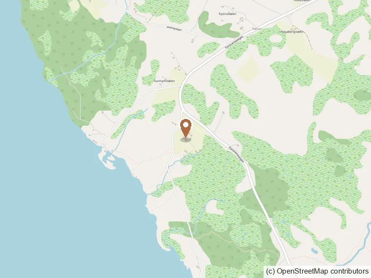 Map showing the location of Nøsen Yoga og Fjellhotell in Vang i Valdres